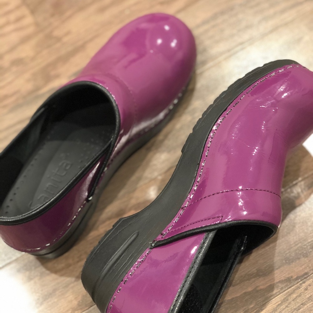 Sanita Purple Clogs